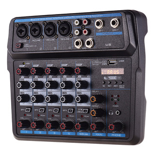 Consola De Mezclas U6 Power Eu Plug Channels Usb Audio Mixer Consola De Mezclas U6 Power Eu Plug Channels Usb Audio Mixer