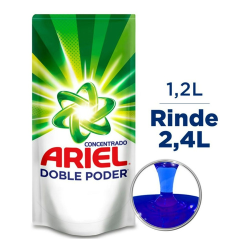 Recarga Detergente Líquido Ariel Concentrado 1.2 Litros 