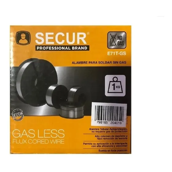 Alambre Mig Secur Para Soldar Sin Gas 1kg 0.6mm K37