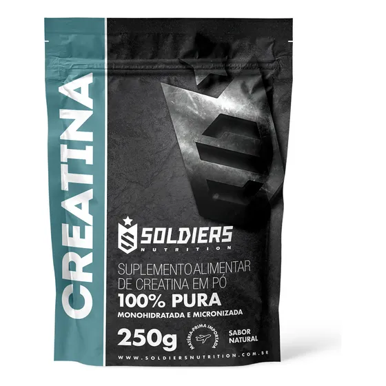 Creatina Monohidratada 250g - 100% Pura - Soldiers Nutrition