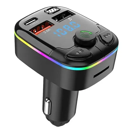Transmisor Fm Bluetooth Car X Cargador Carro Manos Libres