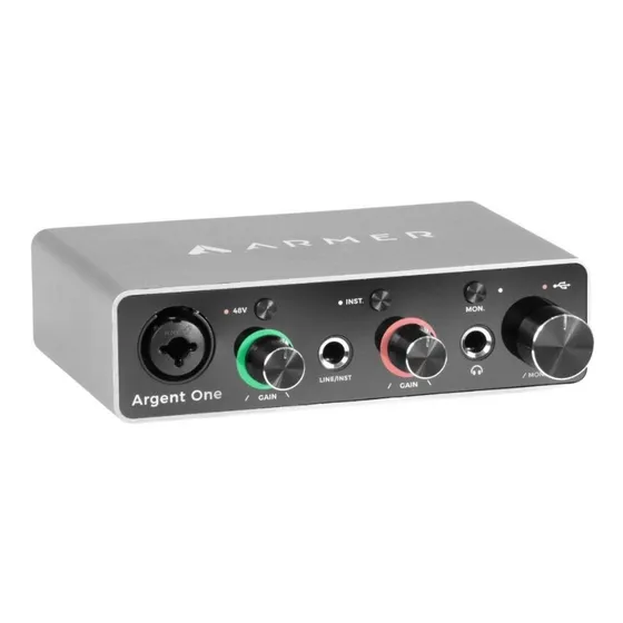 Interface De Áudio Armer Red One Tipo Scarlett Solo