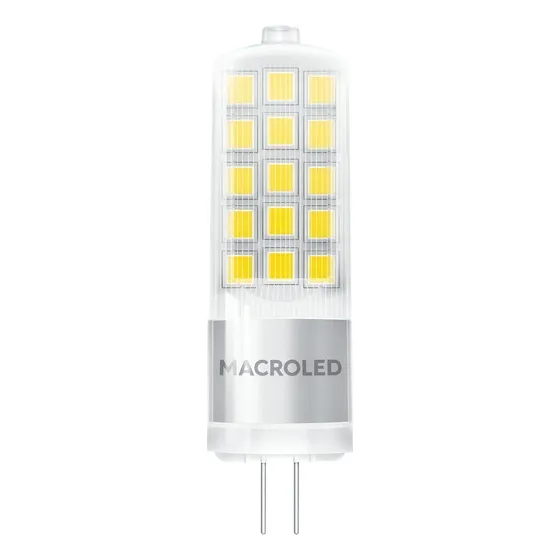 Pack X 10 Lamparas Led Bipin G4 12v 4w Macroled Luz Calida Color de la luz Blanco cálido