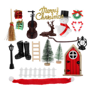1 Juego De Adornos Navideños En Miniatura Para Minicasa 1 Juego De Adornos Navideños En Miniatura Para Minicasa