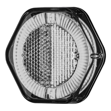 Lanterna Lateral Led Cristal 12/24v C/guia De Luz P/caminhão Lanterna Lateral Led Cristal 12/24v C/guia De Luz P/caminhão