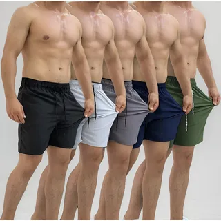 Kit 5 Short Masculino Academia Praia C/ Lycra Tactel Bermuda Kit 5 Short Masculino Academia Praia C/ Lycra Tactel Bermuda