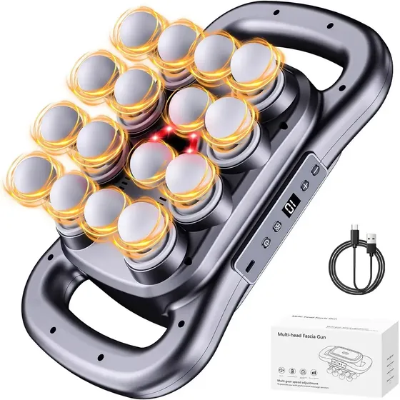 Pistola Massageadora VIFIT Profissional com Aquecimento para Recuperação Muscular e