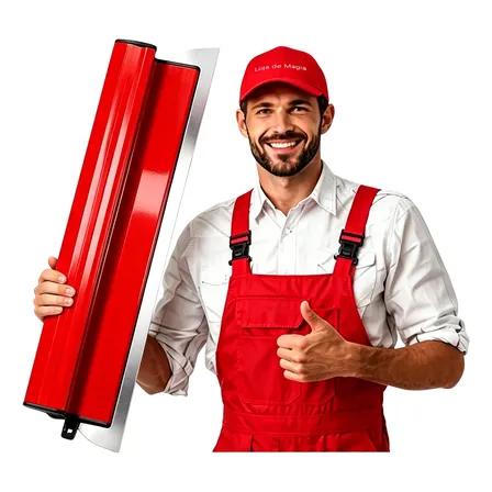 Desempenadeira Aço Inox 60cm Para Passar Massa Corrida
