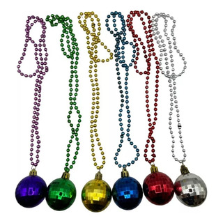 12 Collar Bola Disco Espejo 70s 80s Retro Fiesta Batucada 12 Collar Bola Disco Espejo 70s 80s Retro Fiesta Batucada