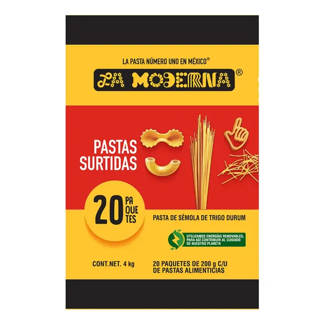 La Moderna Pastas Surtidas 20 Paquetes De 200g