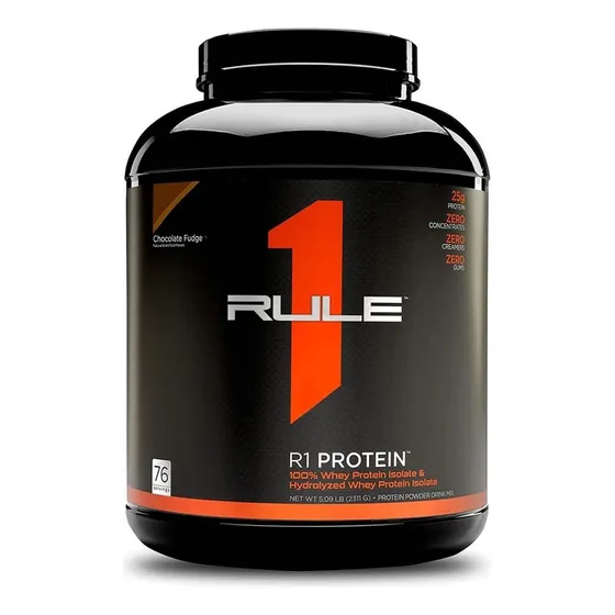 Rule One Proteína 100% Whey Protein Isolate 5lb Sabor Chocolate Fudge