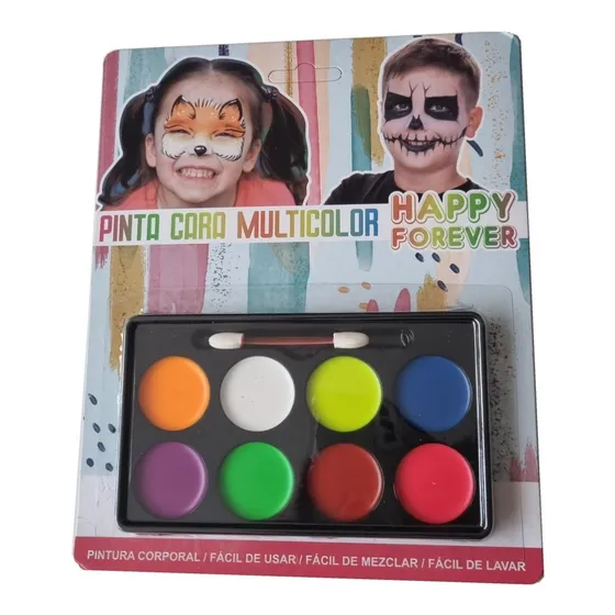 Pintura Multicolor  8 Colores Halloween-cumpleaños-fiestas