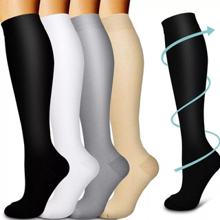 4 Pares De Calcetines De Compresión Para Hombre Y Mujer, 15- 4 Pares De Calcetines De Compresión Para Hombre Y Mujer, 15-