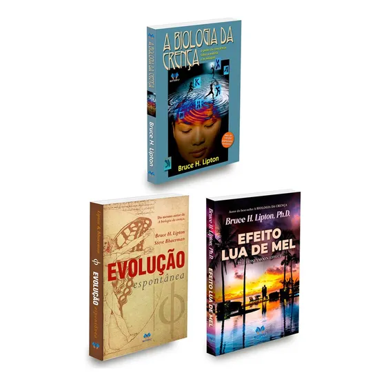 Kit Biologia Da Crença, 3 Livros - Bruce H. Lipton: Não Aplica, De : Bruce H. Lipton / : Steve Bhaerman / Tradução: Yma Vick. Editorial Butterfly, Tapa Mole En Português, 2021