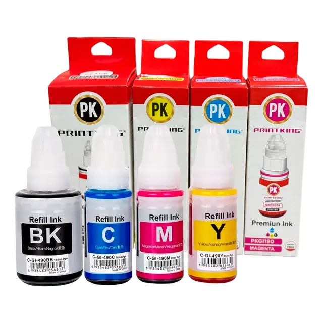 Kit 4 Tintas Gi-190 Compatible Para Canon G4111 G3111 G1110