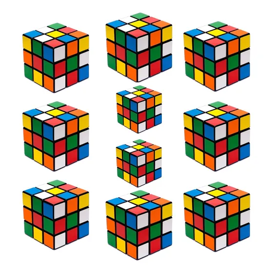 Pack X 10 Cubo Magico Tradicional Entretenimiento Didactico 