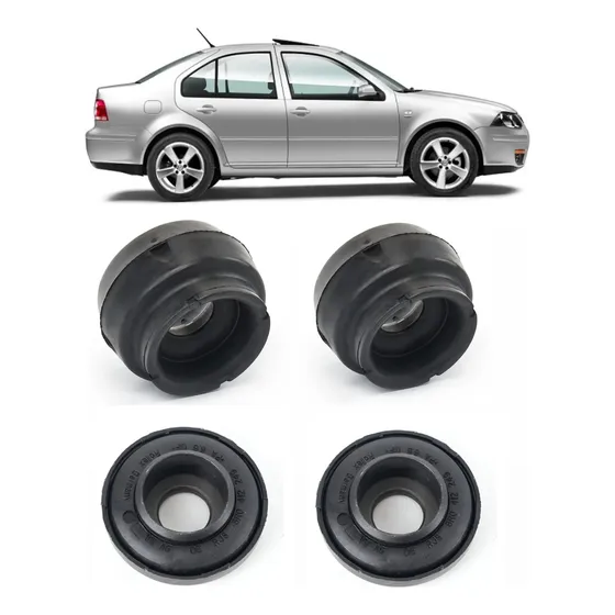 Soportes Amortiguadores Delantero Vw Jetta Original Set X4 - Repuesto 