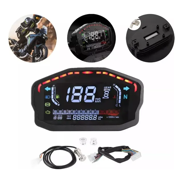 Velocimetro Universal De Tablero Para Moto Digital