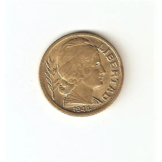 Monedas Argentinas 10 Centavos De 1944 Excelente