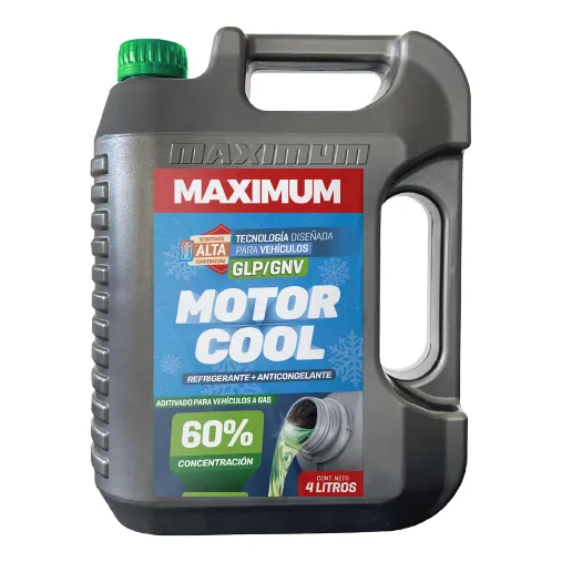 Refrigerante P/radiador Motorcool Gnv Glp 4 Litros - Maximum