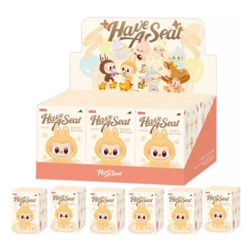 Muñeco Labubu Exciting Macaron The Monsters Peluche Llavero Blanco