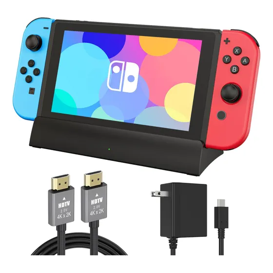 Docking Station Para Switch Oled: Soporta 4k Y Usb-c