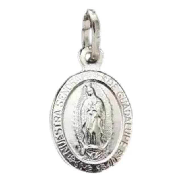 Dije En Plata L925 Virgen De Guadalupe #1 Laniajoyeros 