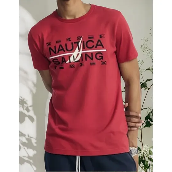 Camiseta Náutica ( Foto Original De La Camiseta) Manga Corta