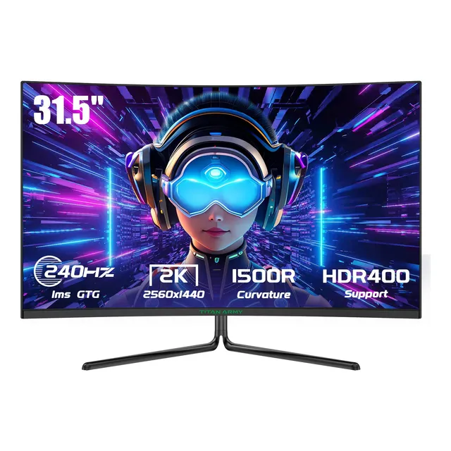 Monitor De Juegos Curvo Titan Army De 32 Pulgadas 240hz