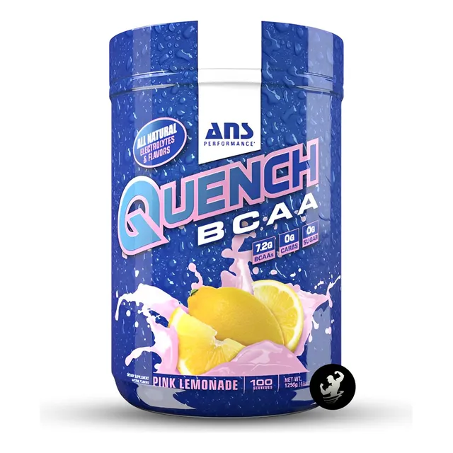 Quench Bcaa 100 Serv, Ans Performance Aminoácidos Bcaa Sabor Pink Limonade