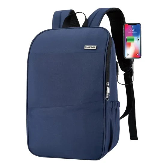 Mochila Laptop Con Puerto Usb, Resistente Al Agua, 40x28x48