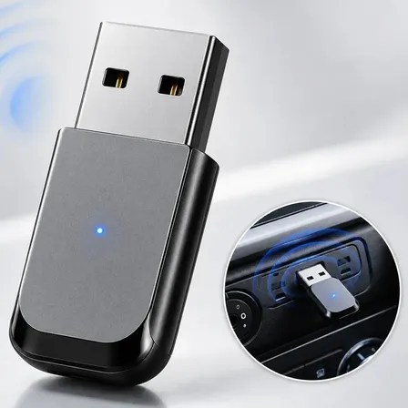 Adaptador Receptor Bluetooth Usb Carro Musica Chamada S/fio Ezsias Armarinhos