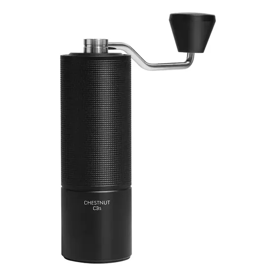 Moedor De Café C3S Inox Com Manivela Manual Cafeteira Grãos Cor Preto