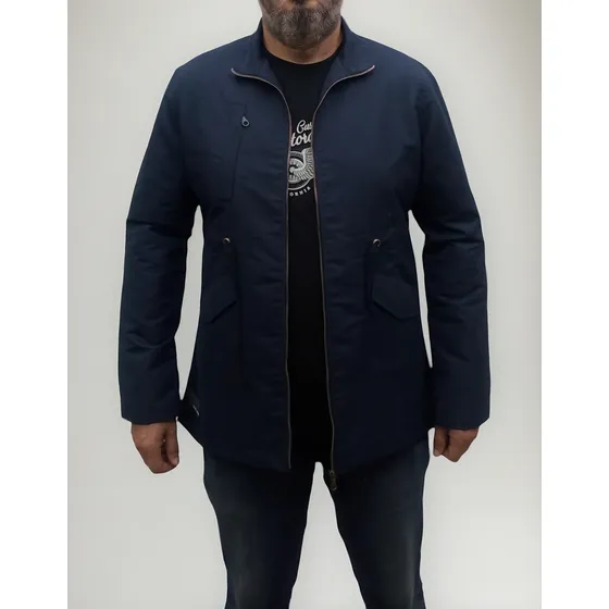 Chaqueta  Hombre Larga Azul Oscuro