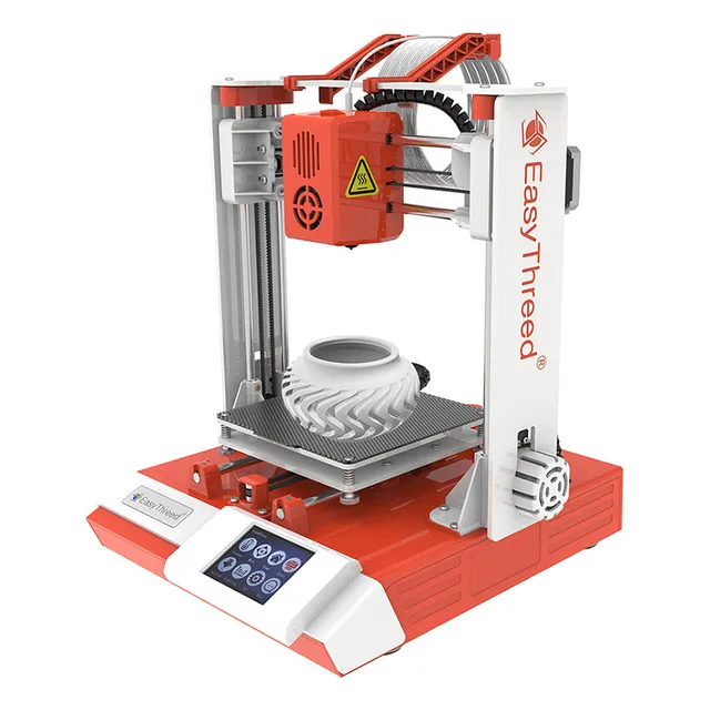 Muestra De Filamento De Impresora 3d Con Impresora De Escrit