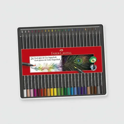 Conjunto De Lápis De Cor Faber-castell Polychromos 60 Peças