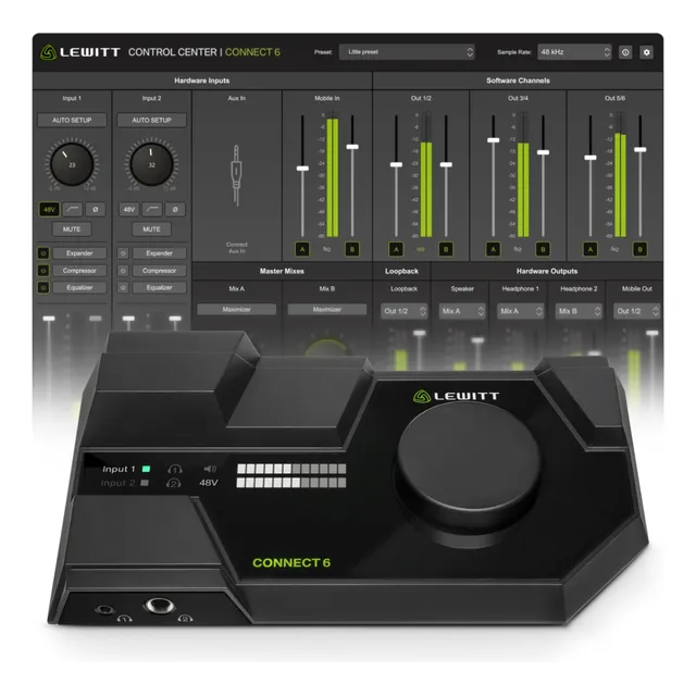 Interfaz De Audio Lewitt Connect6