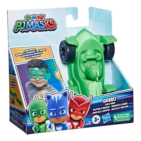 Pj Masks Vehiculo Y Antifaz De Gekko