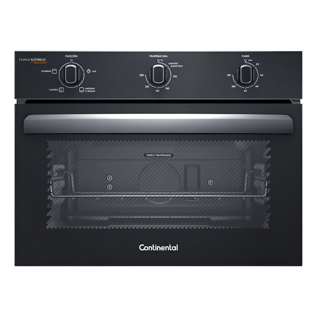 Forno De Embutir Elétrico - Continental Oc4em - 50l - Com Toplimpafácil - Cor Preto - 127v Forno De Embutir Elétrico - Continental Oc4em - 50l - Com Toplimpafácil - Cor Preto - 127v