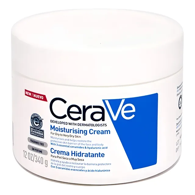 Crema Hidratante Cerave Para Piel Normal A Seca Pote 340 Gr