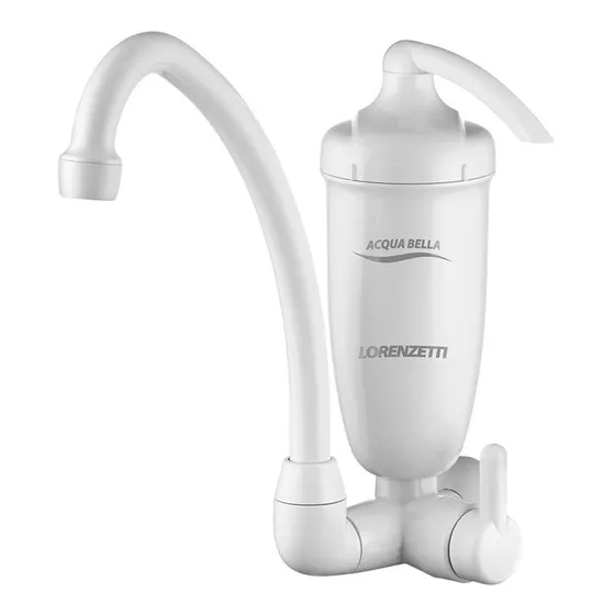 Torneira Com Filtro Lorenzetti Purificador Acqua Bella Cor Branco