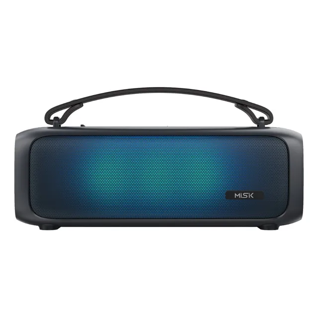 Misik - Bocina Bluetooth Flame Portatil - Tws - Aux, Sd Y Fm Color Negro