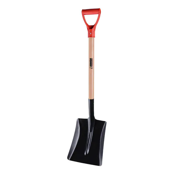 Pá Quadrada Ramada Nº3 Pesada Cabo Madeira 68cm Y Pvc