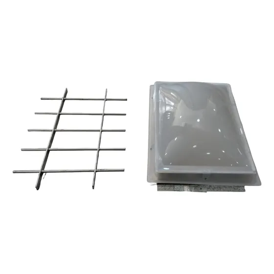 Claraboya Base Galvanizada Acrilico Losa Con Reja 60x40