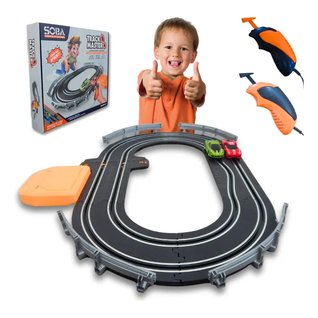 Autorama C/ Conta Voltas 2 Carrinho De Controle Remoto Pista