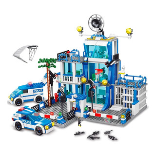 Bloco Montar Base Da PolĂcia Swat Brinquedo 666 Peças Bloco Montar Base Da PolĂcia Swat Brinquedo 666 Peças