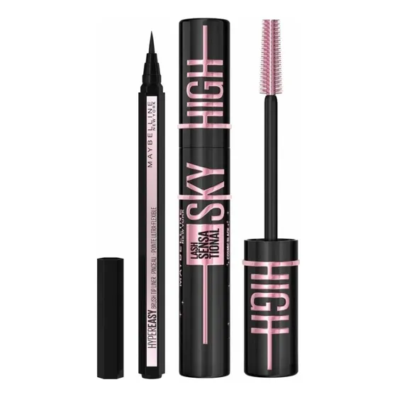 Pack Maybelline: Máscara Cosmic Black + Hyper Easy Eyeliner