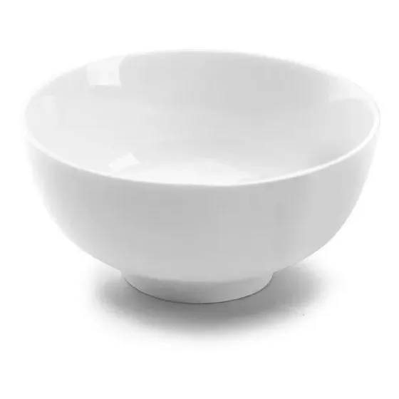 5 Cumbuca Redonda Em Porcelana 440ml Para Açaí.
