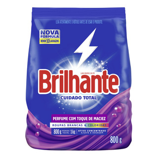 SabĂŁo Brilhante Cuidado Total Roupas Brancas E Coloridas Pacote 800g SabĂŁo Brilhante Cuidado Total Roupas Brancas E Coloridas Pacote 800g