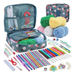 120 Piezas Kit De Herramientas De Tejido De Ganchillo 120 Piezas Kit De Herramientas De Tejido De Ganchillo